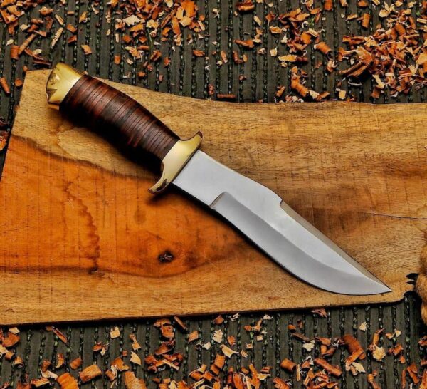 Handmade 13" High Carbon Steel Bowie knife - Image 3