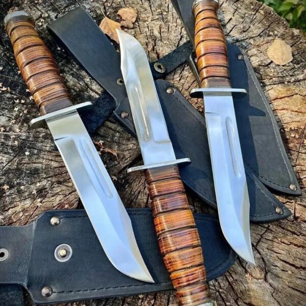 Handmade D2 steel Rambo Fixed Blade Bowie knife - Image 2