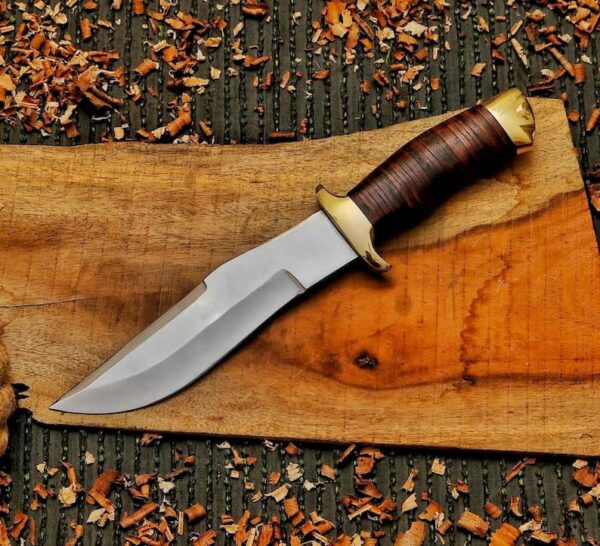 Handmade 13" High Carbon Steel Bowie knife - Image 2