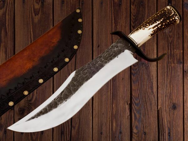 Handmade Carbon Steel Vintage Bowie Knife - Image 4