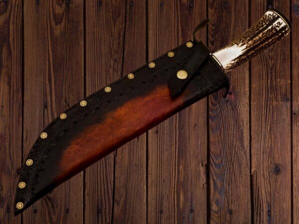 Handmade Carbon Steel Vintage Bowie Knife - Image 7